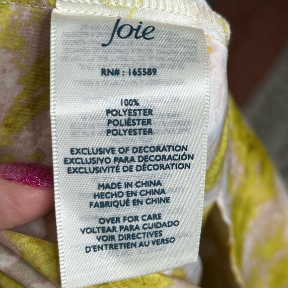 Joie Fern Sleeveless Silk Top Size S NWT - Picture 5 of 7